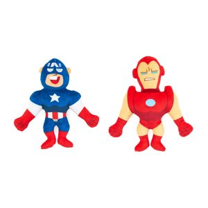 ZippyPaws Marvel Avengers Plush Duo – Captain America & Iron Man