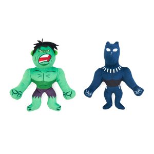 ZippyPaws Marvel Avengers Plush Duo – Hulk & Black Panther