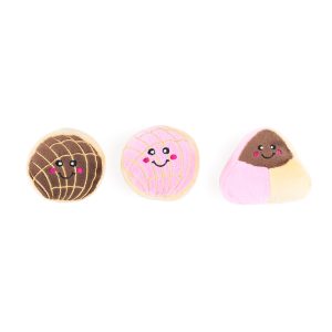 ZippyPaws Miniz Pan Dulce 3-Pack